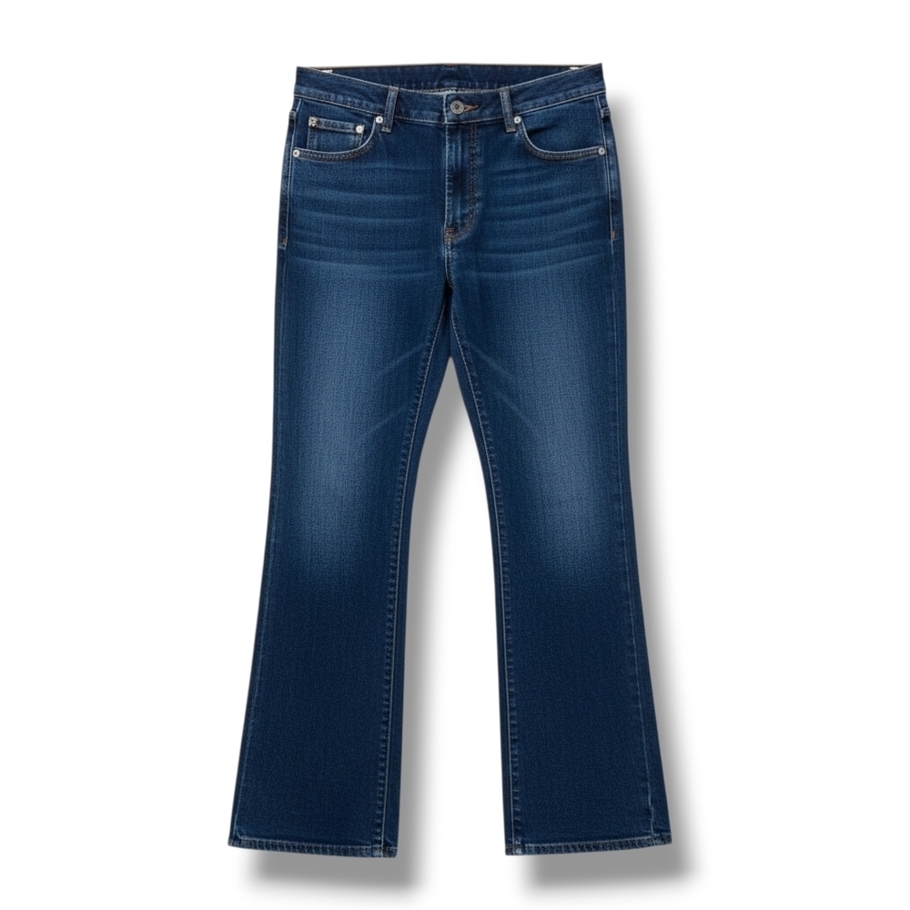 CK Calvin Klein Juniors mid-rise blue denim bootcut jeans  - size 9